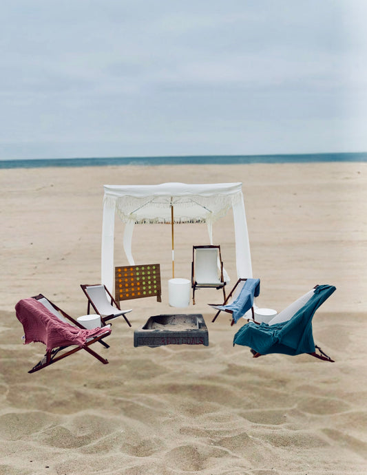 Luxury Beach bonfire lounge